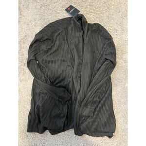 Black Fashion Long Sleeve Cardigan Women's Top sz XL